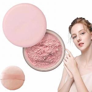 Пудра Allaura Beauty розсипчаста фіксуюча рожева, для всіх типів шкіри (01#) - Фото 1