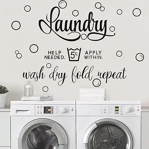 Настінна наклейка Runtoo Laundry Room Quotes Велика - Фото 1
