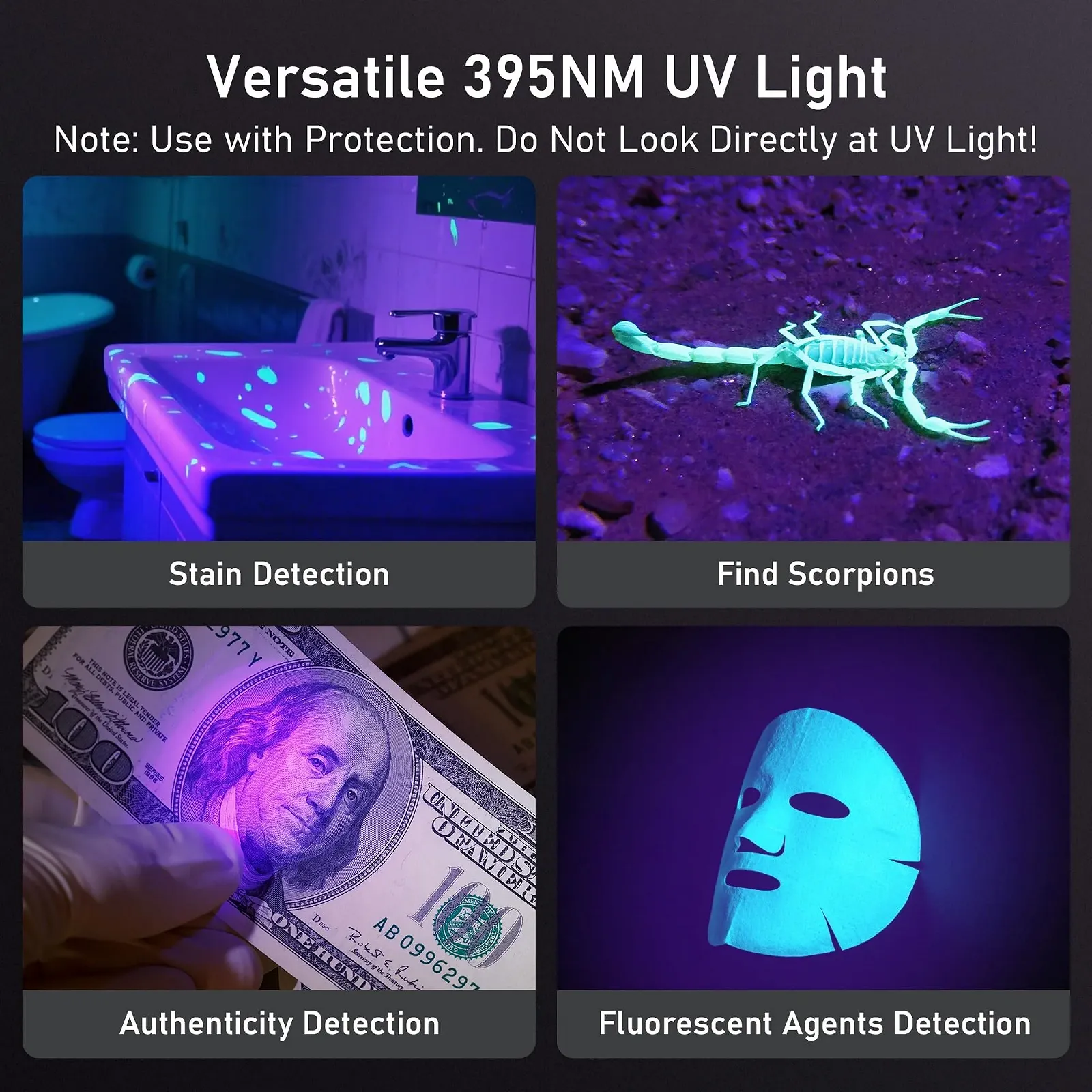 Ліхтар Laitver LED / UV Перезаряджуваний 2000L 6 режимів Zoomable Чорний, фото №5 Ліхтар Laitver LED / UV Перезаряджуваний 2000L 6 режимів Zoomable Чорний, фото №5