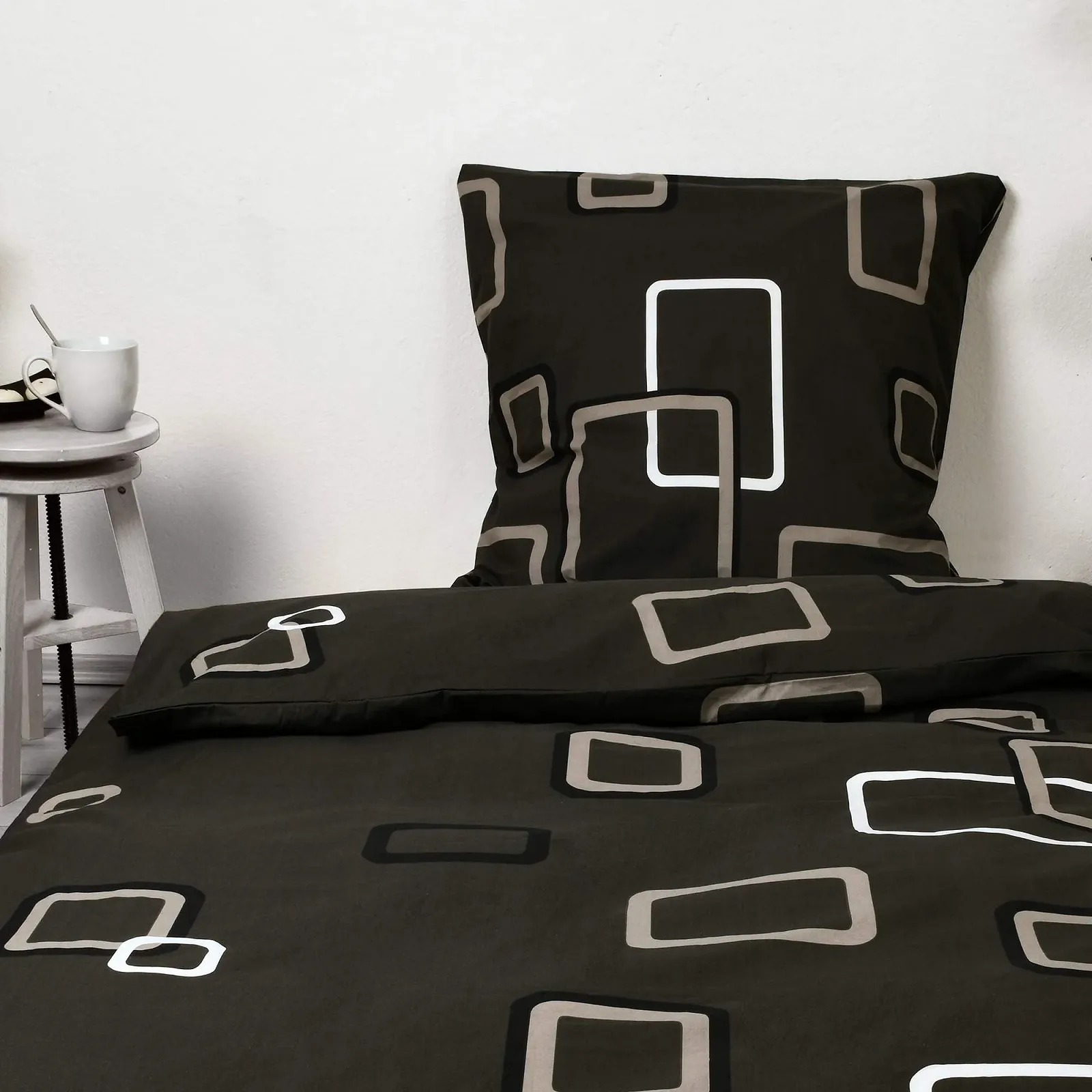 Постільна білизна Beautissu Noa 155 x 220 см Набір з 4 предметів 100% бавовна з блискавкою, фото №5