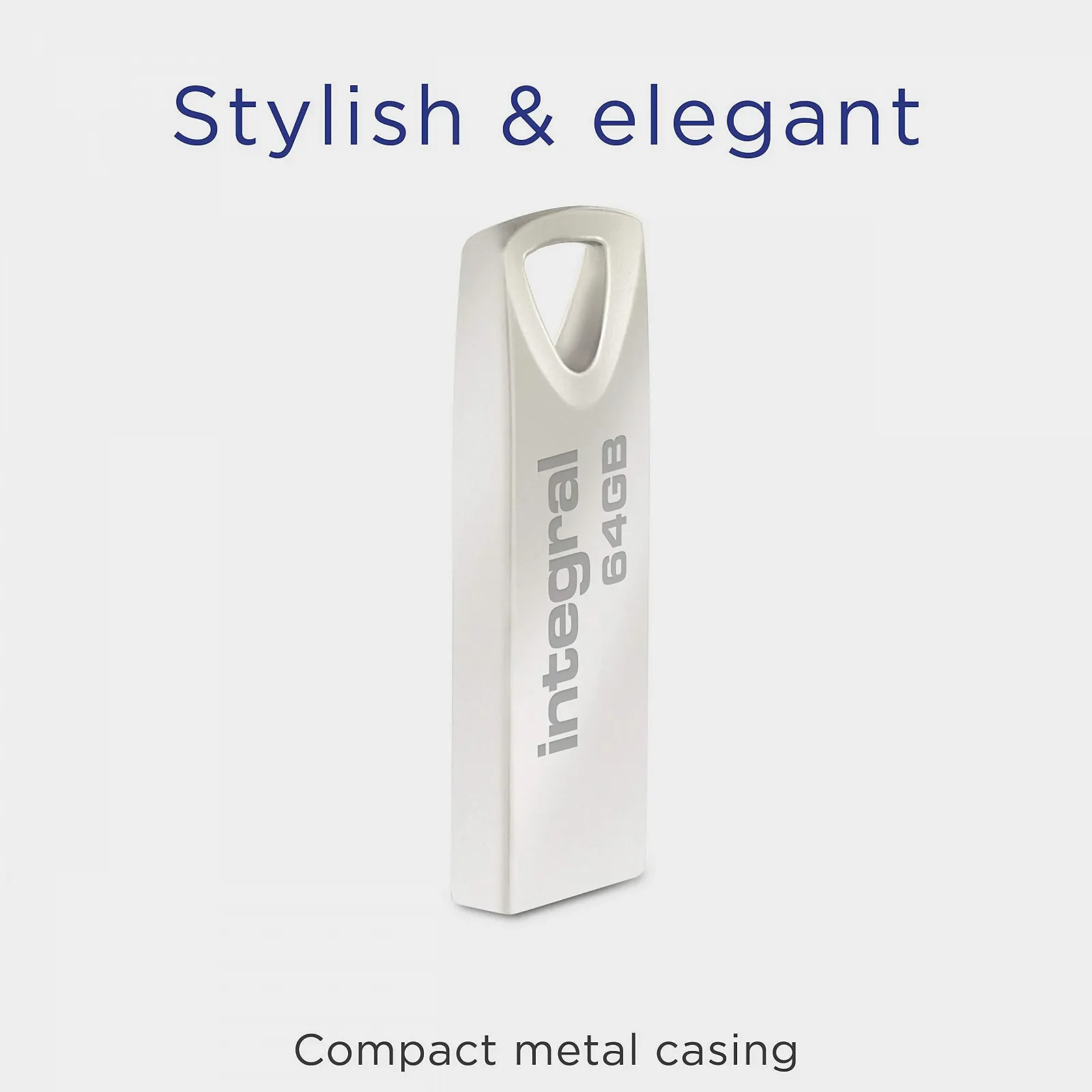 USB накопичувач Integral Arc 64GB USB 2.0 Metal Case, фото №2