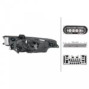 Фара основная HELLA 1LX 013 501-931 для VOLVO левая synthetic.ua - Фото 1