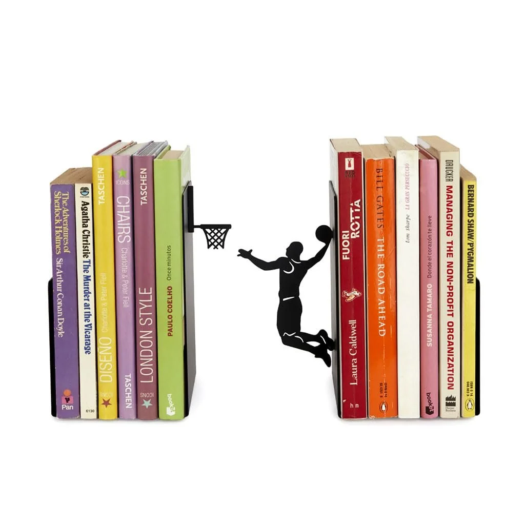 Тримач для книг Balvi Slum Dunk Чорний Тримач для книг у формі баскетбольної гри, фото №1