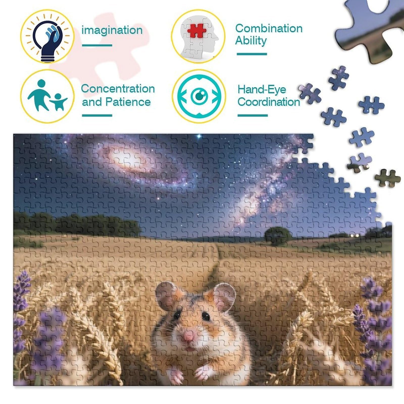 Пазл Golden Bear Хомяк 1000 элементов 38 x 26 см, фото №3 Пазл Golden Bear Хомяк 1000 элементов 38 x 26 см, фото №3