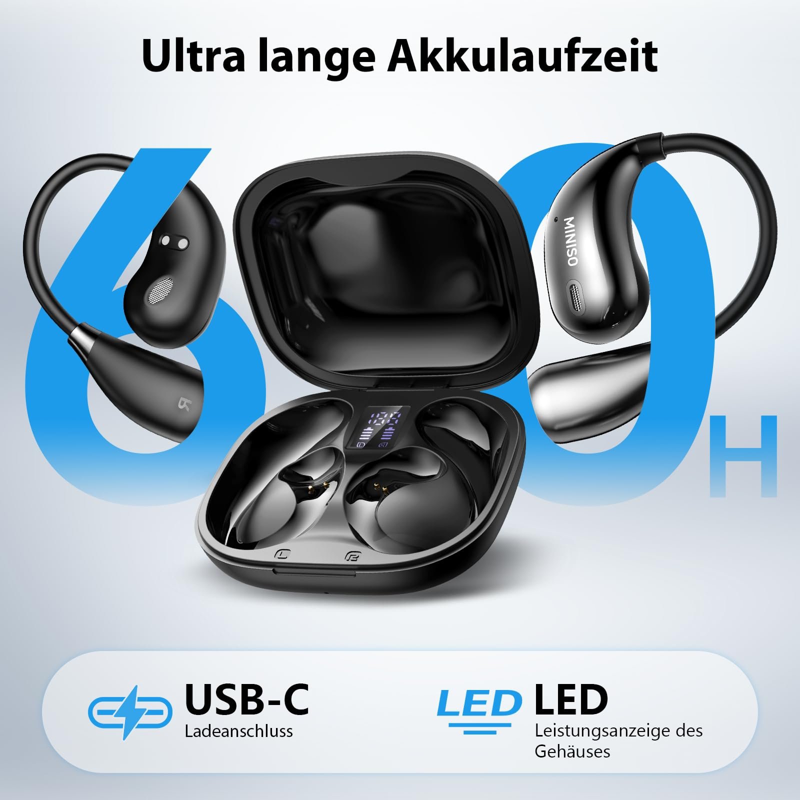 Навушники для перекладу AI MINISO X33, голосу, бездротові Bluetooth, фото №6