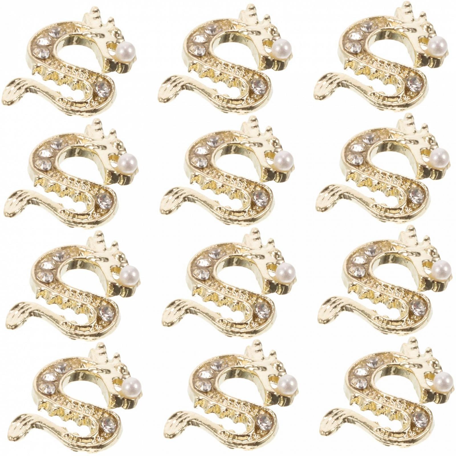 Прикраса для нігтів Стрази з драконами для манікюру 50 шт., фото №1