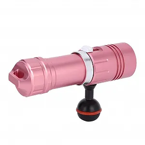Ліхтар LED Водонепроникний Кемпінговий Безступінчасте затемнення L2 100 м Дайвінг Рожевий - Фото 1