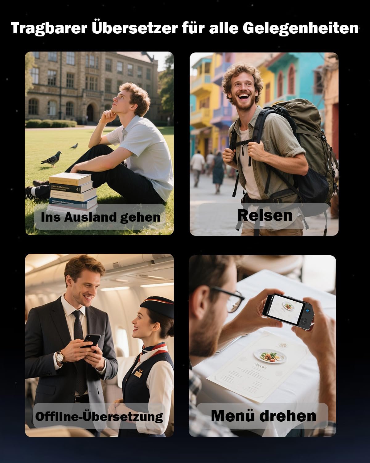 Перекладач мови Wooask W10 144 мови, фото №8