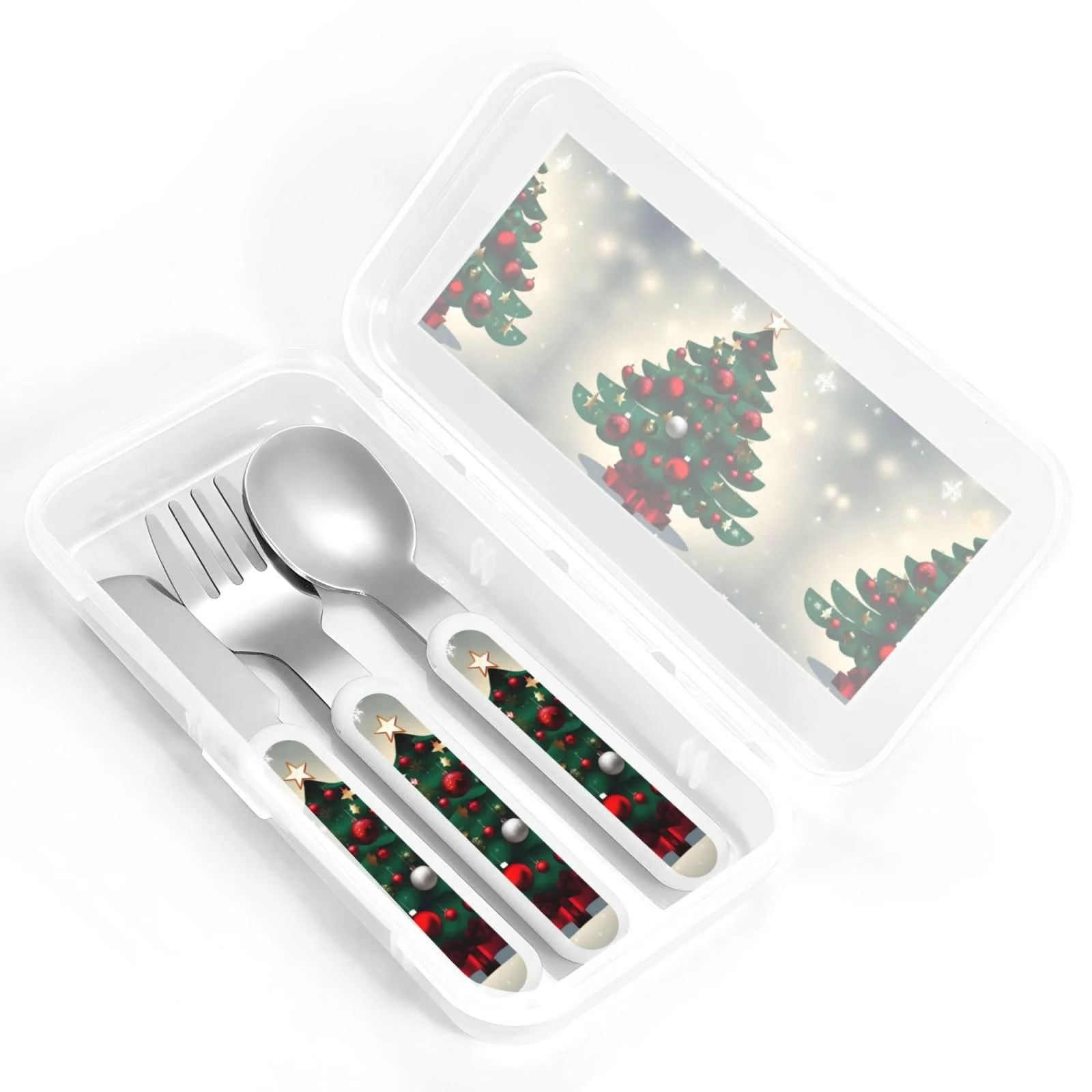 Дитячий набір Christmas Gift Tree, 3 предмети: ніж, виделка та ложка, фото №4 Дитячий набір Christmas Gift Tree, 3 предмети: ніж, виделка та ложка, фото №4