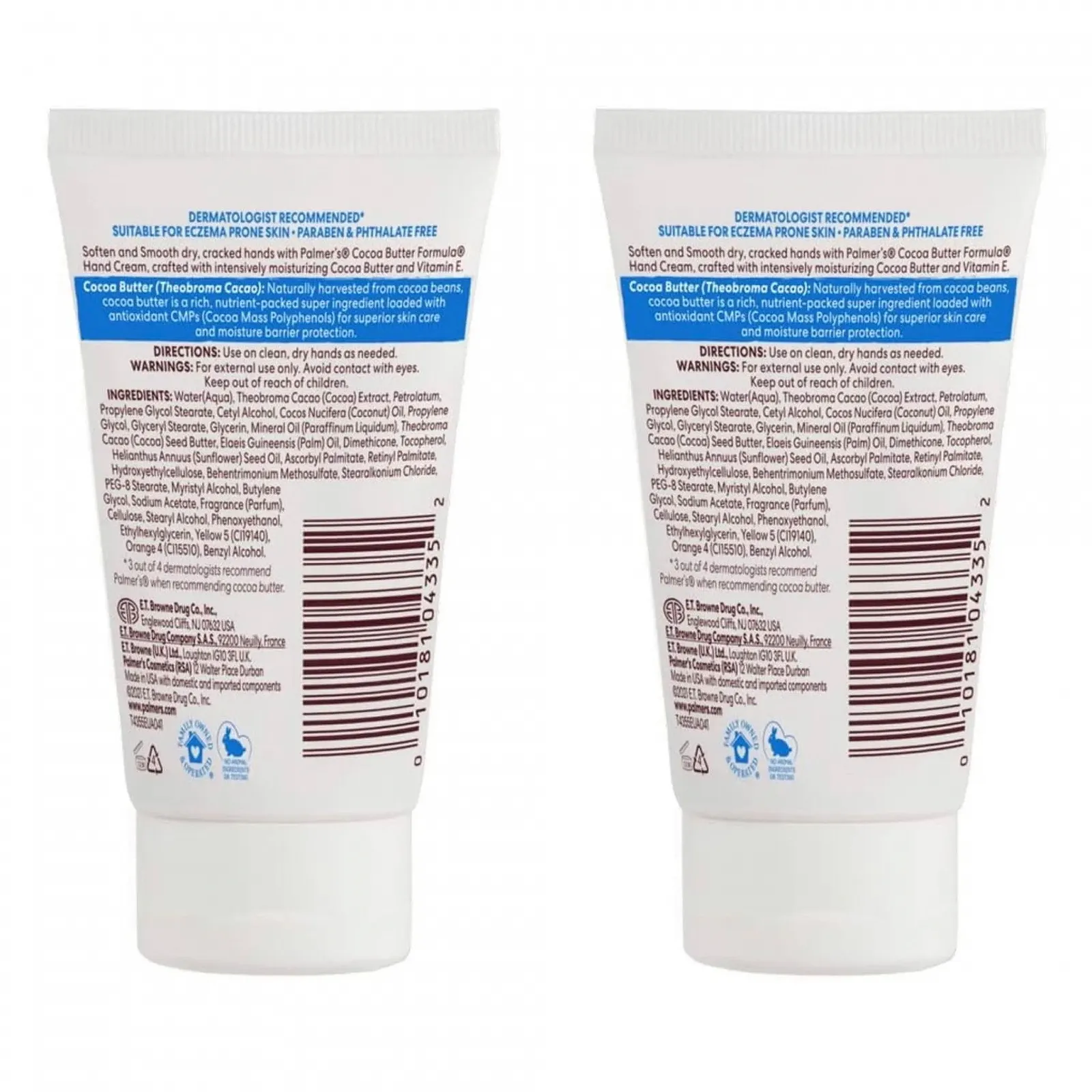 Крем для рук Palmers Cocoa Butter Formula Концентрированный для сухой кожи 60 г (2 шт.), фото №2