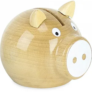 Скарбничка Vilac 5129W Piggy Bank Поросятко Дерев'яна L - Фото 1