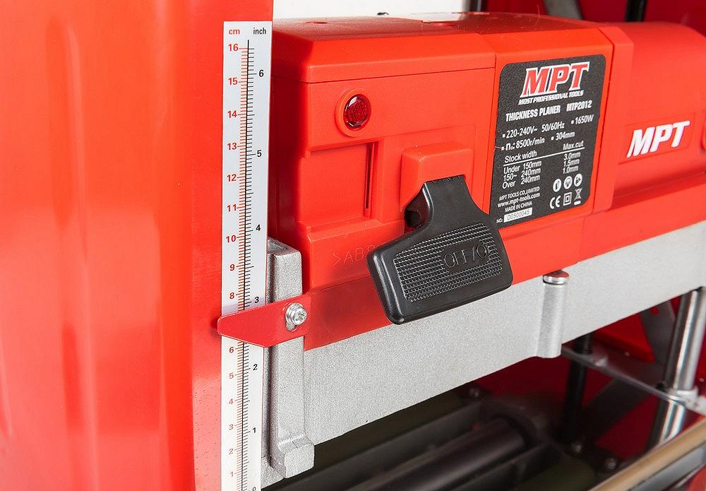 Верстат рейсмусовий для дерева MPT 1650 Вт 8500 об/хв 304 мм MTP2012, фото №8