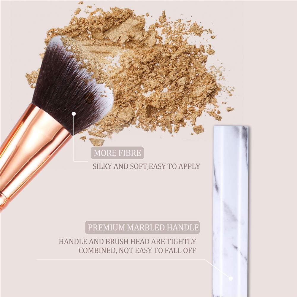 Набор DUAIU Make Up Brush Professional 15 штук Мраморные, фото №7