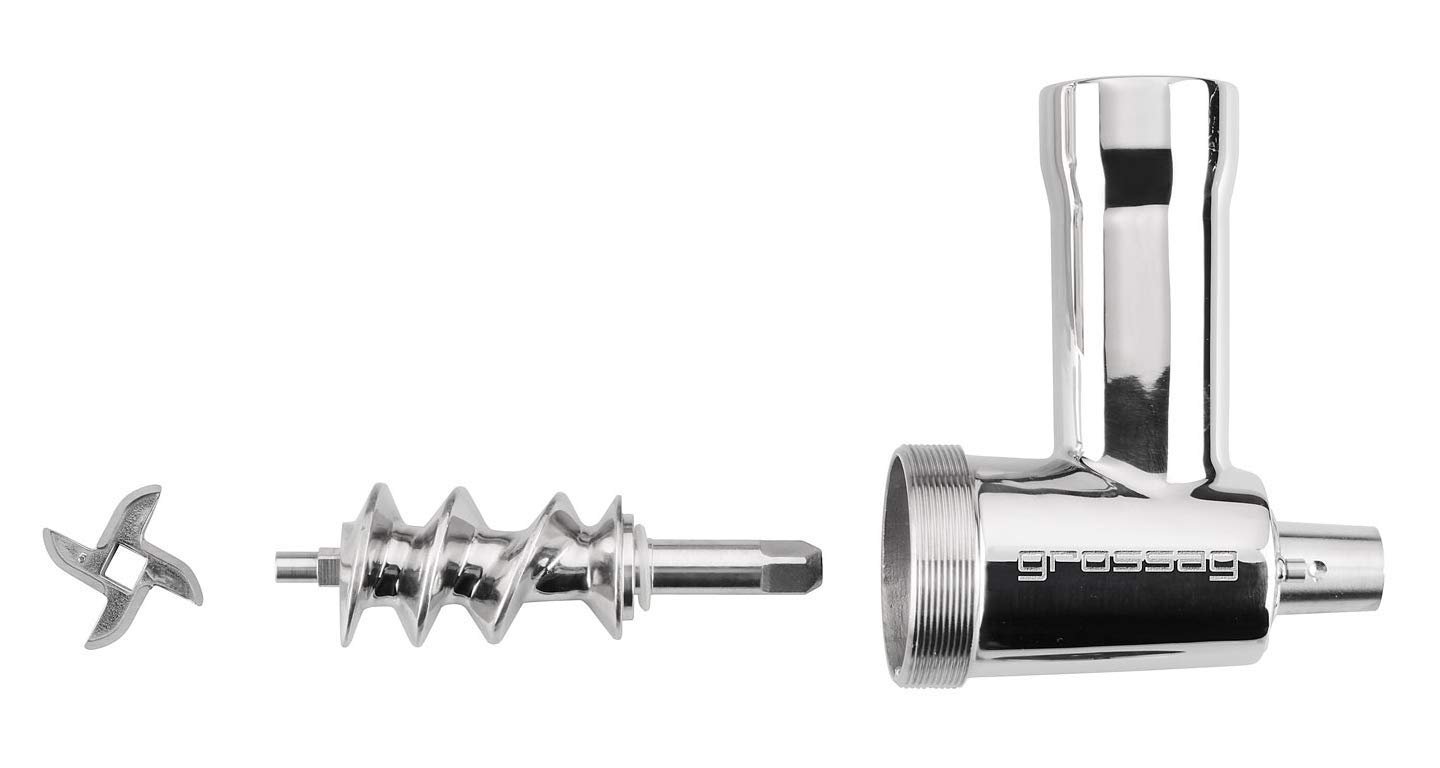 Насадка-м’ясорубка Grossag 1354 для Kitchen Aid Stainless Steel, фото №8