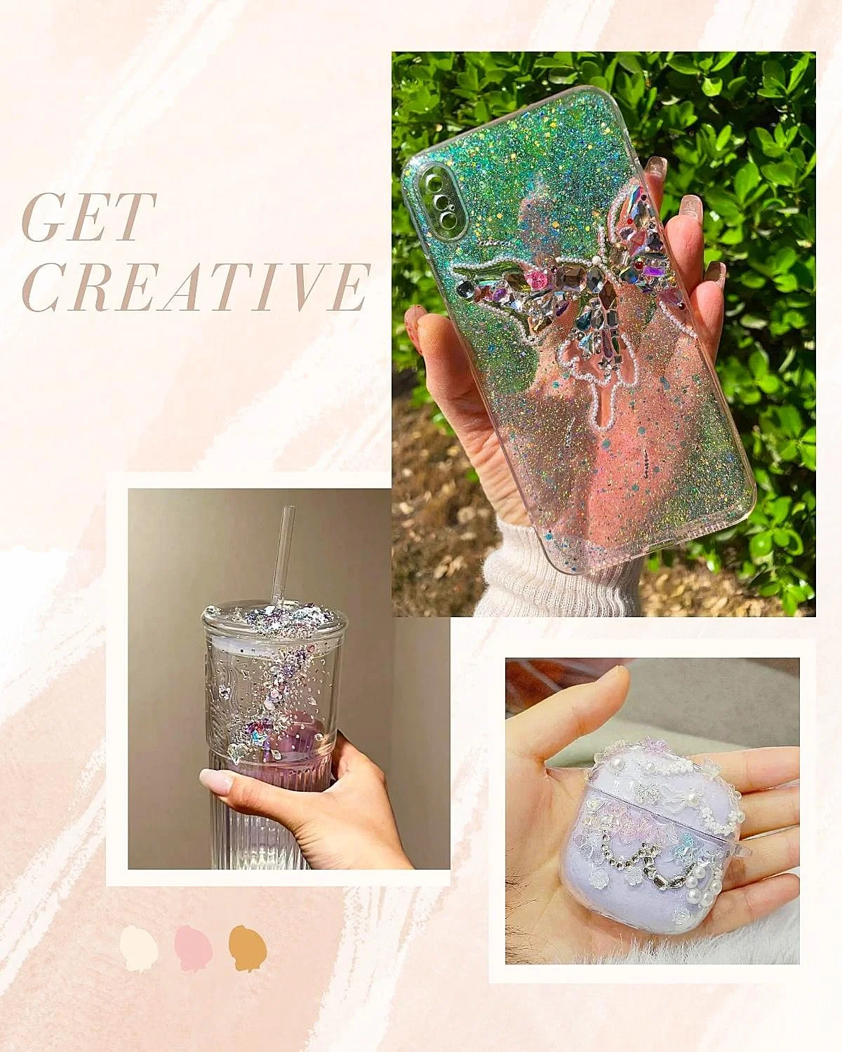 Стразы для ногтей Жемчуг Полукруглые Стразы для ногтей, Блестки, AB Хрустальные Стразы, фото №6