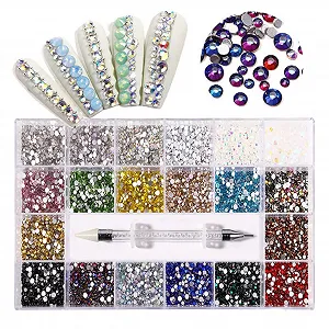 Стразы Тип yaoqijie Luxus AB Стекло SS6-SS20 Mix 5000 штук - Фото 1