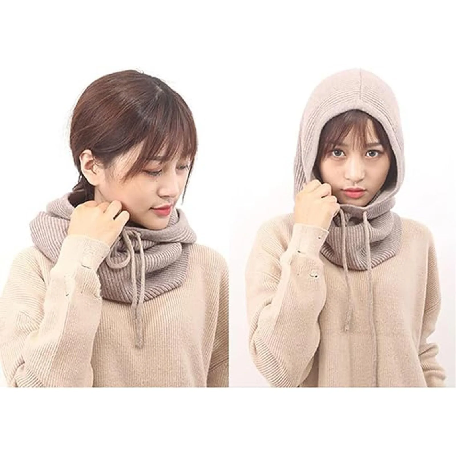 В'язана шапка для зимового катання на лижах SAUTRV Вітрозахисна, фото №3