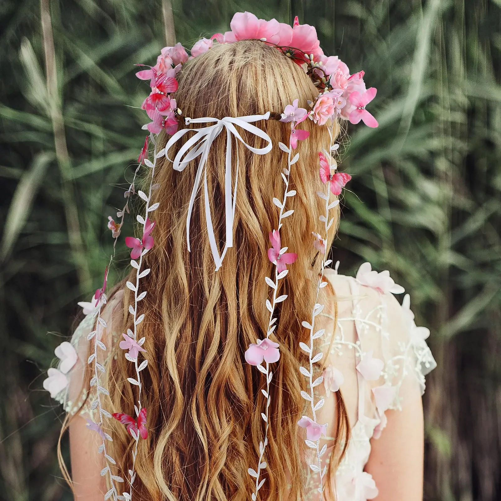 Вінок для волосся Квітка Рожевий, фото №6 Вінок для волосся Квітка Рожевий, фото №6