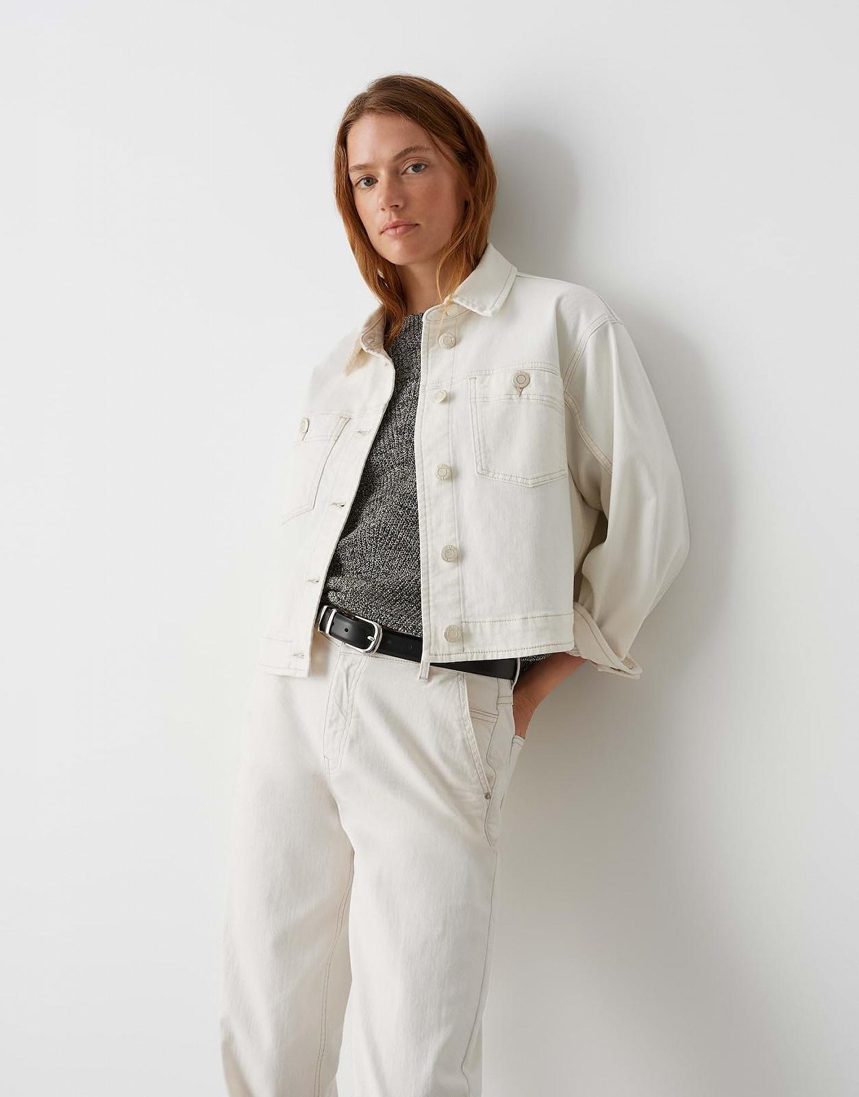 Джинсовая куртка OPUS Hoodeo Boxy Fit из смеси испанского хлопка, фото №8 Джинсовая куртка OPUS Hoodeo Boxy Fit из смеси испанского хлопка, фото №8