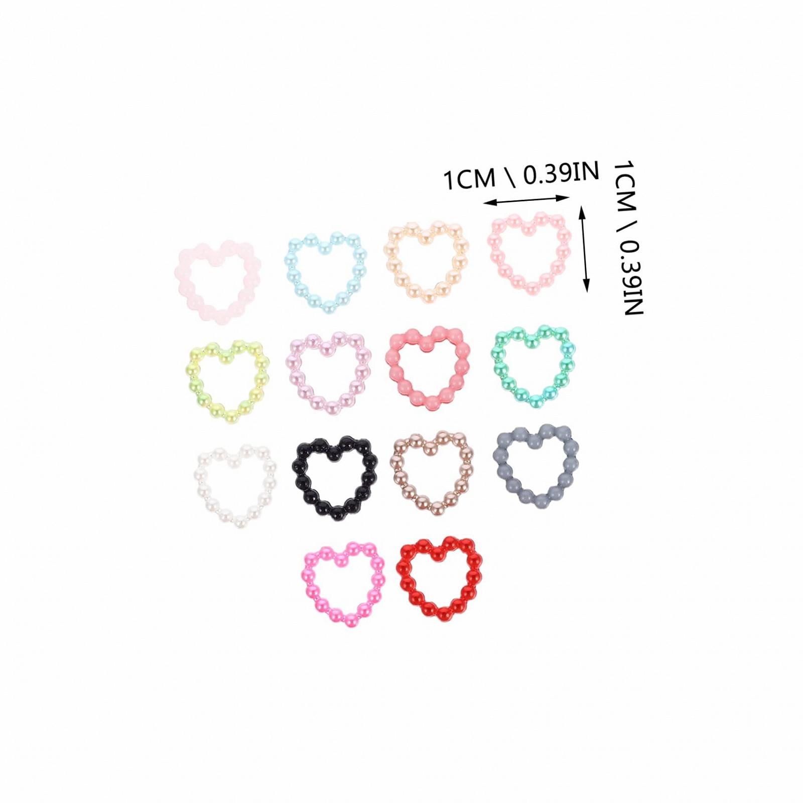 Украшения для ногтей Сердце Градиент Жемчуг 3 шт., фото №6