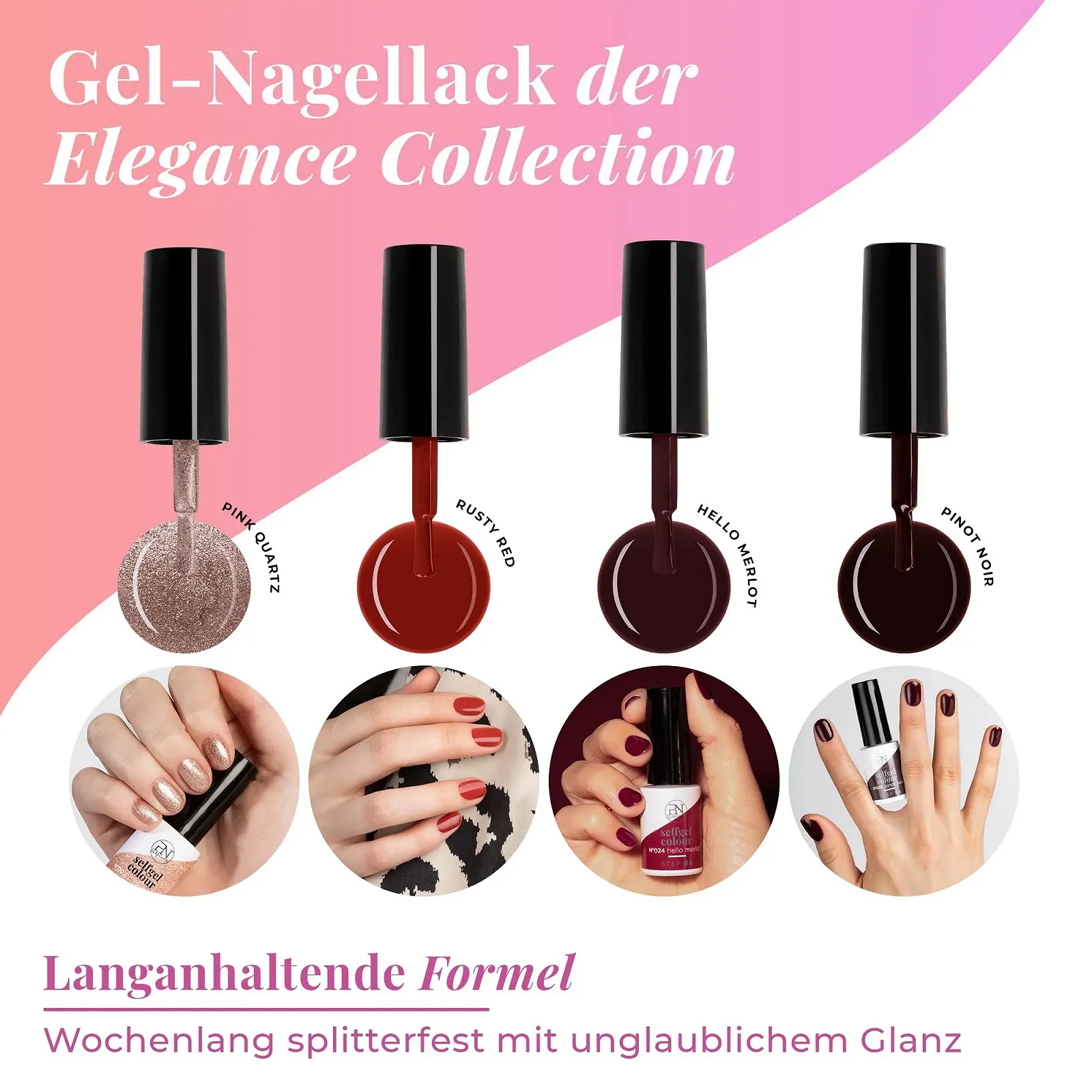 Гель-лак PN Selfcare Набор 4 цвета Элегантность, фото №2 Гель-лак PN Selfcare Набор 4 цвета Элегантность, фото №2