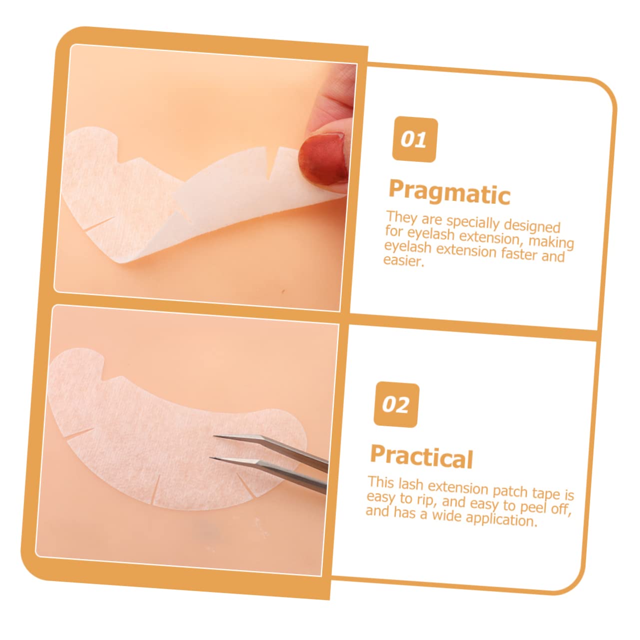 Косметический студийный набор: щетка для бровей, пинцет, средство для снятия макияжа Angoily, волоконные патчи (200 шт.), фото №6 Косметический студийный набор: щетка для бровей, пинцет, средство для снятия макияжа Angoily, волоконные патчи (200 шт.), фото №6