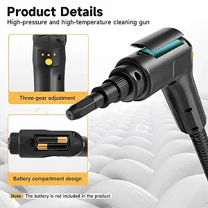 Ручний пароочисник 2500W 1100 мл з цифровим дисплеєм ціна на synthetic.ua - Фото 1 Ручний пароочисник 2500W 1100 мл з цифровим дисплеєм synthetic.ua - Фото 1