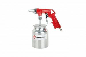 Пневмопістолет піскоструйний Intertool нижній бак 1000 мл x 8 атм (PT-0707) - Фото 1