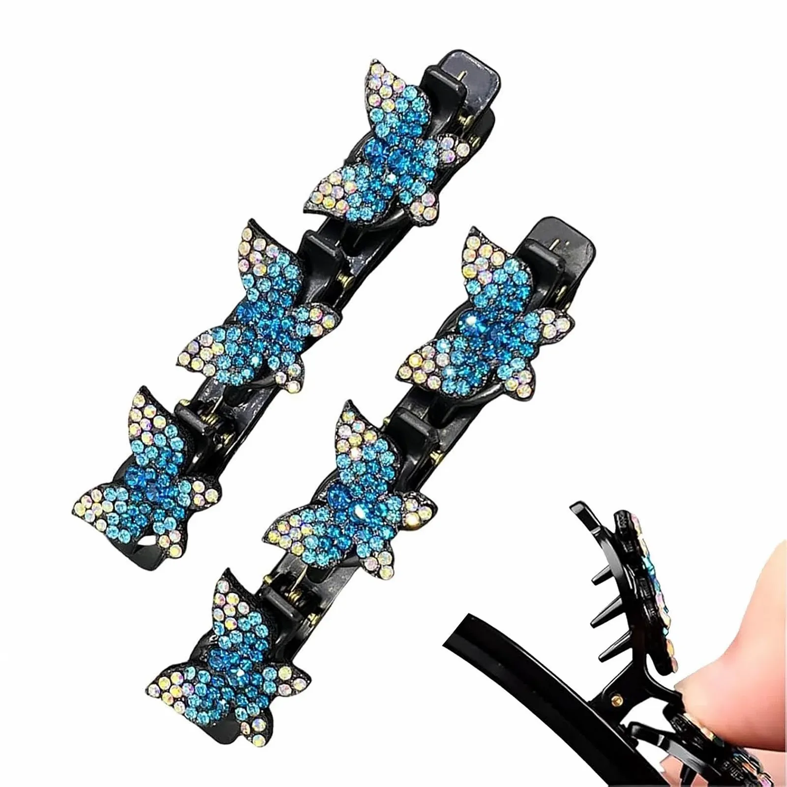 Заколка для волос плетёная Brand Series Model с бабочками, для женщин, блестящая, фото №8 Заколка для волос плетёная Brand Series Model с бабочками, для женщин, блестящая, фото №8