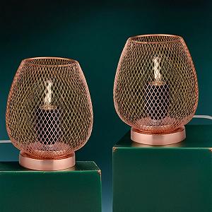 Настільні лампи Marrakech Jonam Набір 2 шт. Метал 16 см Copper - Фото 1