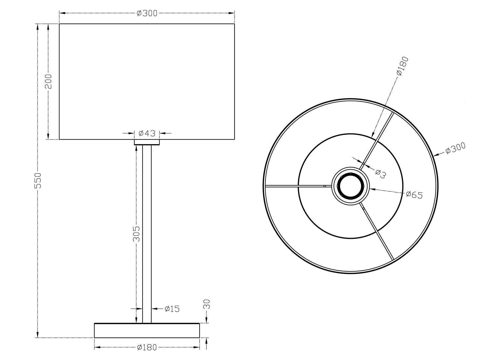 Настільна лампа meineWunschleuchte Large Matt Silver White 55 см, фото №7
