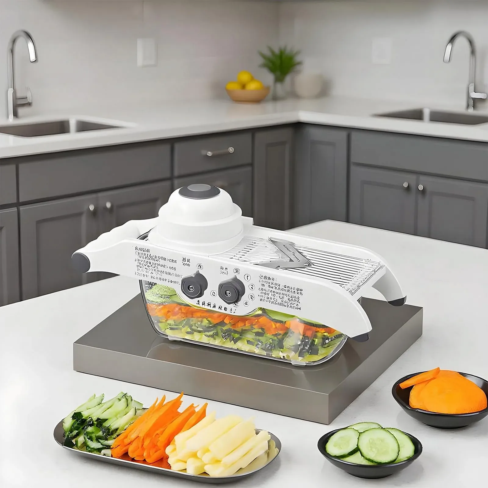 Овощерезка для кухни, 5 уровней с контейнером, фото №8