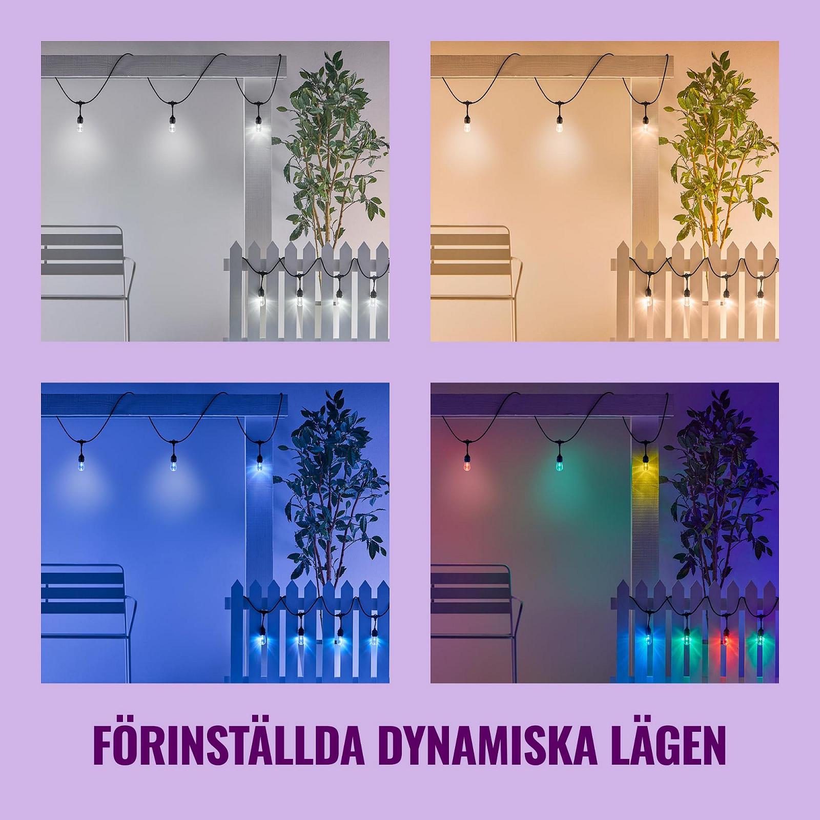 Гірлянда WiZ Smart Fairy Lights Tunable White & Colour, з регулюванням яскравості, 16 мільйонів кольорів, керування через додаток/голосом через WLAN, фото №6