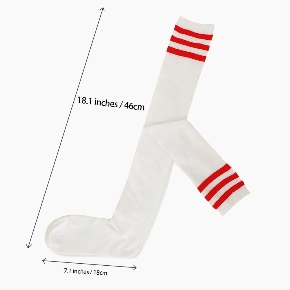 Жіночі гольфи в смужку вище коліна, один розмір, фото №7 Жіночі гольфи в смужку вище коліна, один розмір, фото №7