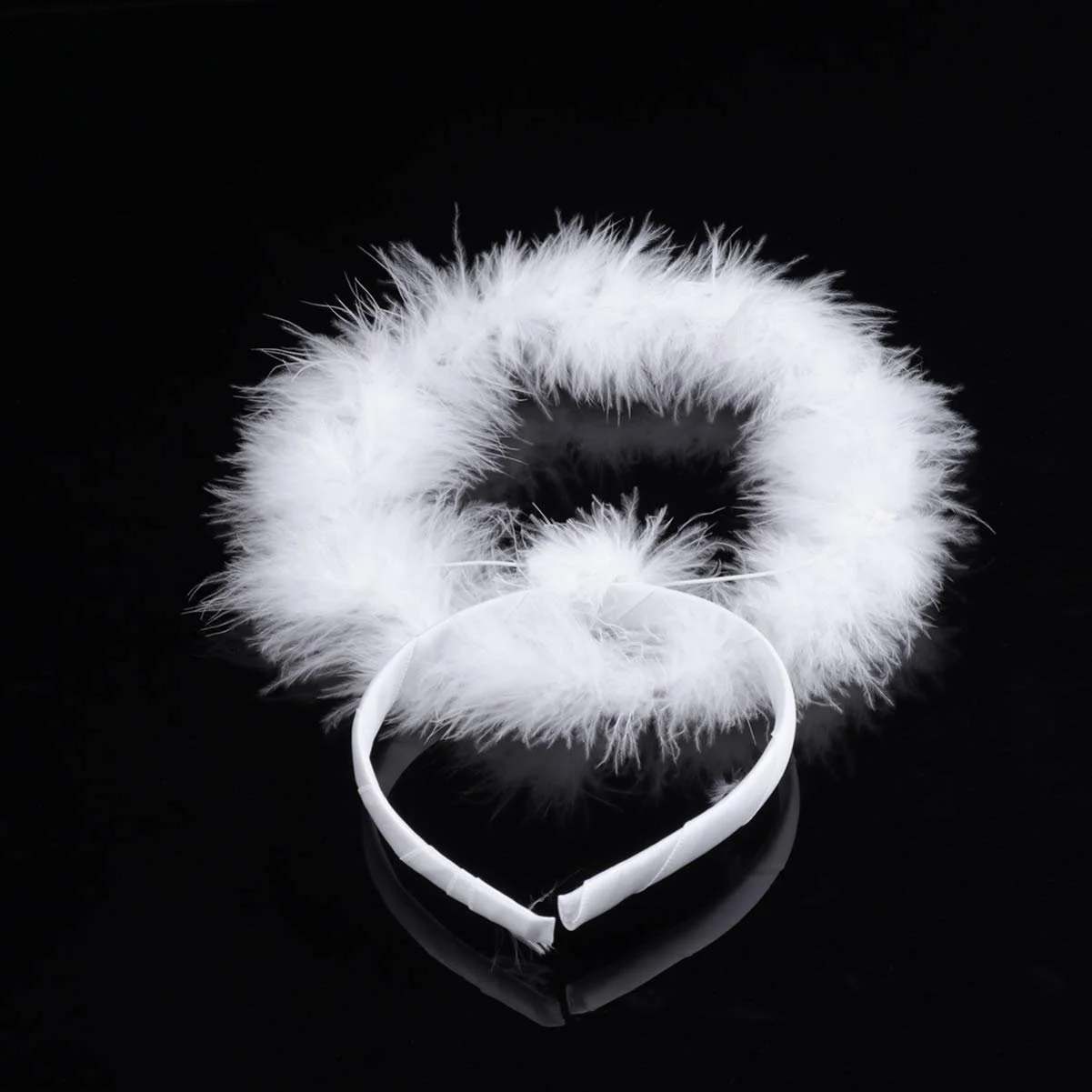 Ободок для волос Beaupretty с крыльями ангела, узелком, белый, рождественский аксессуар для девочек, 3 шт, белый, фото №5