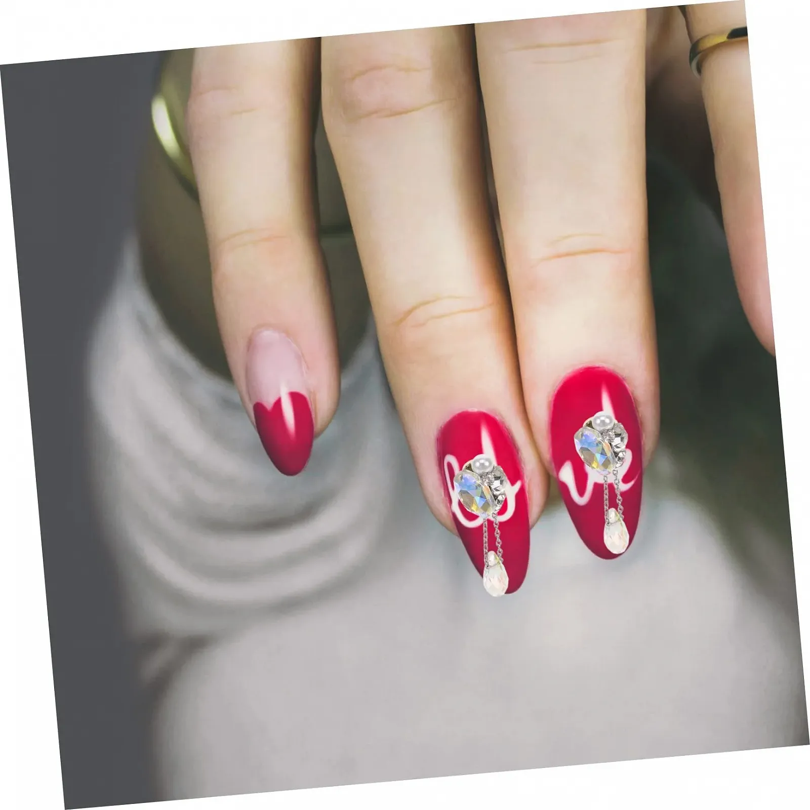 Стрази для нігтів Healvian 25 шт, прикраси для манікюру, блискучі, фото №4