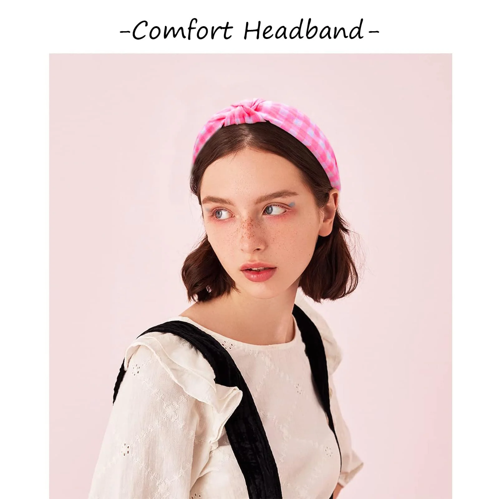 Обруч Рожевий Квітковий візерунок, 4 шт, фото №4 Обруч Рожевий Квітковий візерунок, 4 шт, фото №4