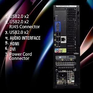 Комплект Dell Optiplex 7010 RGB / Intel Core i5-3470 / RAM 16GB / SSD 512GB / HDMI / LAN / GeForce GT 1030 / Windows 10 / Black synthetic.ua - Фото 1