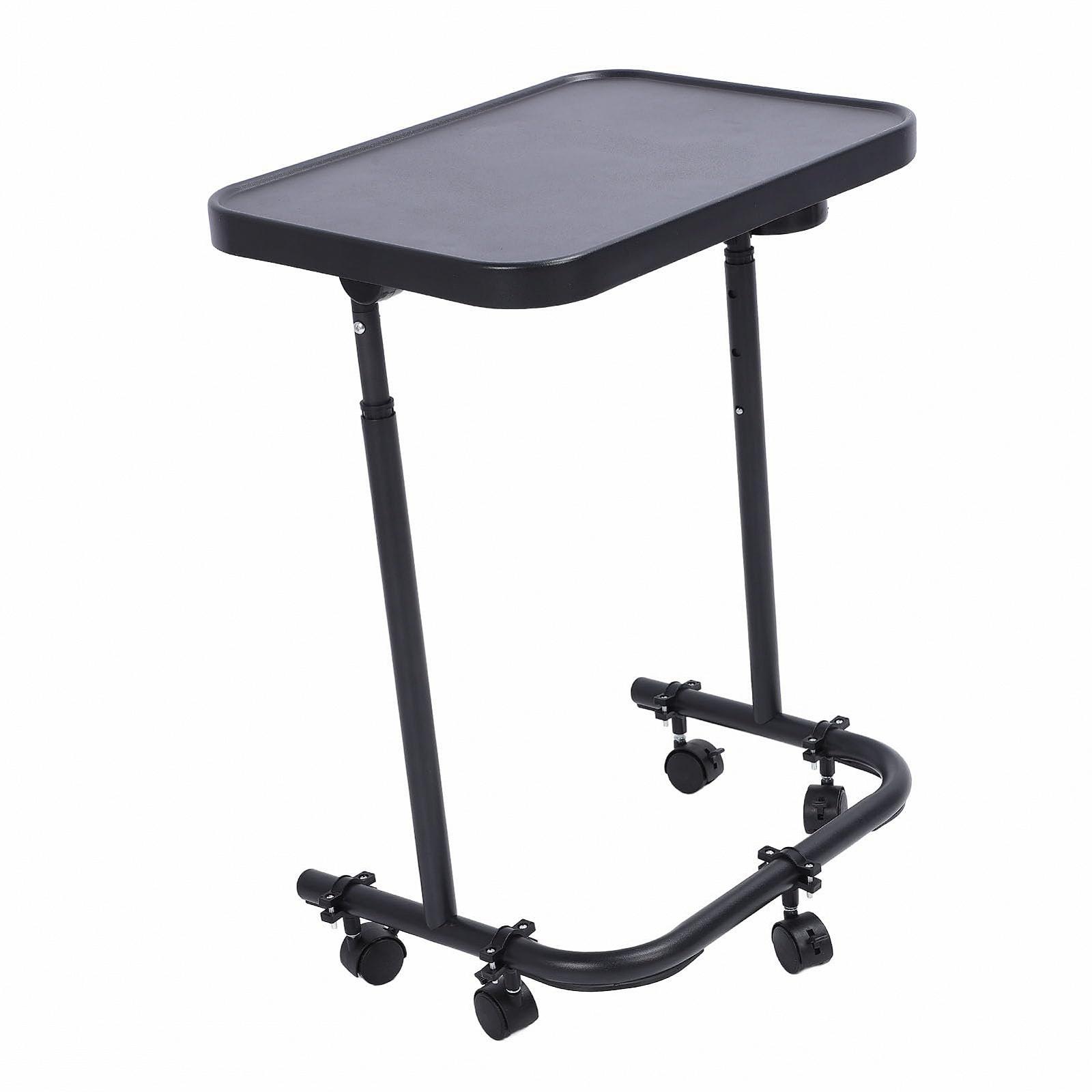 Перекидний столик на коліщатках з регульованою висотою, велика на коліщатках, легкий дизайн, елегантний, фото №9