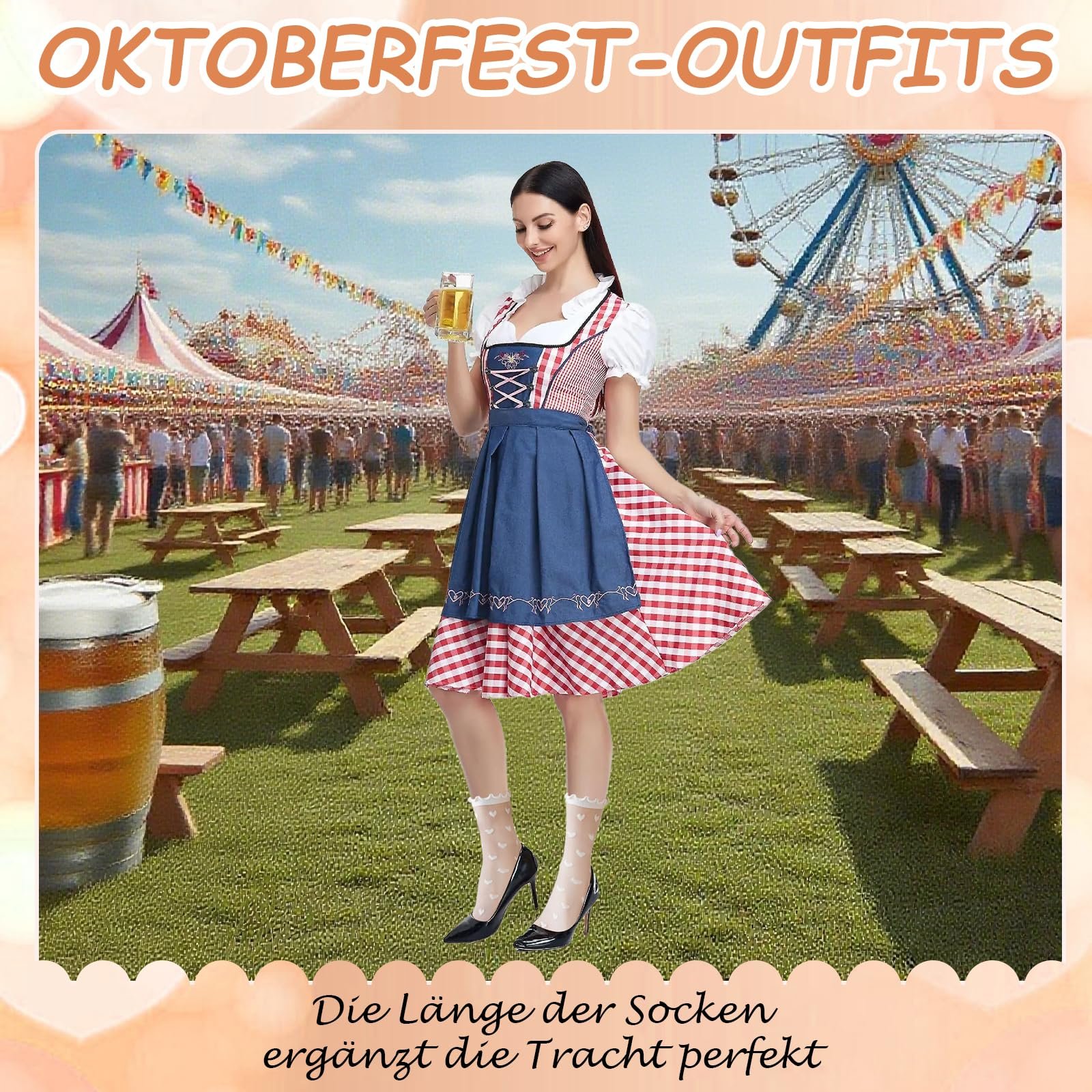 Носки Женские Дизайн в форме сердца Прозрачные носки Белые, фото №5