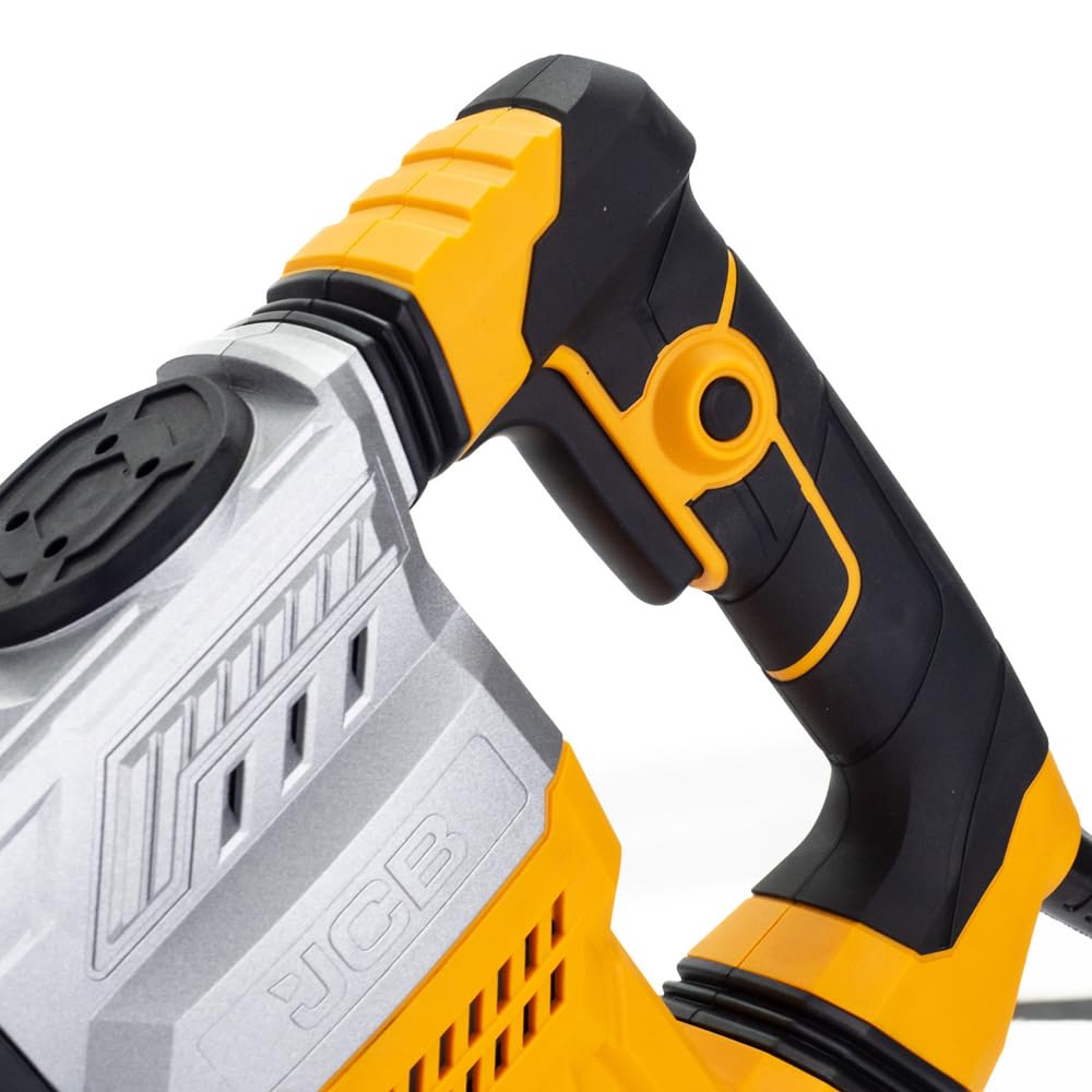 Отбойный молоток JCB DH1300 1300 Вт SDS-max 18 Дж пневматический снижение вибрации дополнительная ручка компактный в кейсе, фото №7