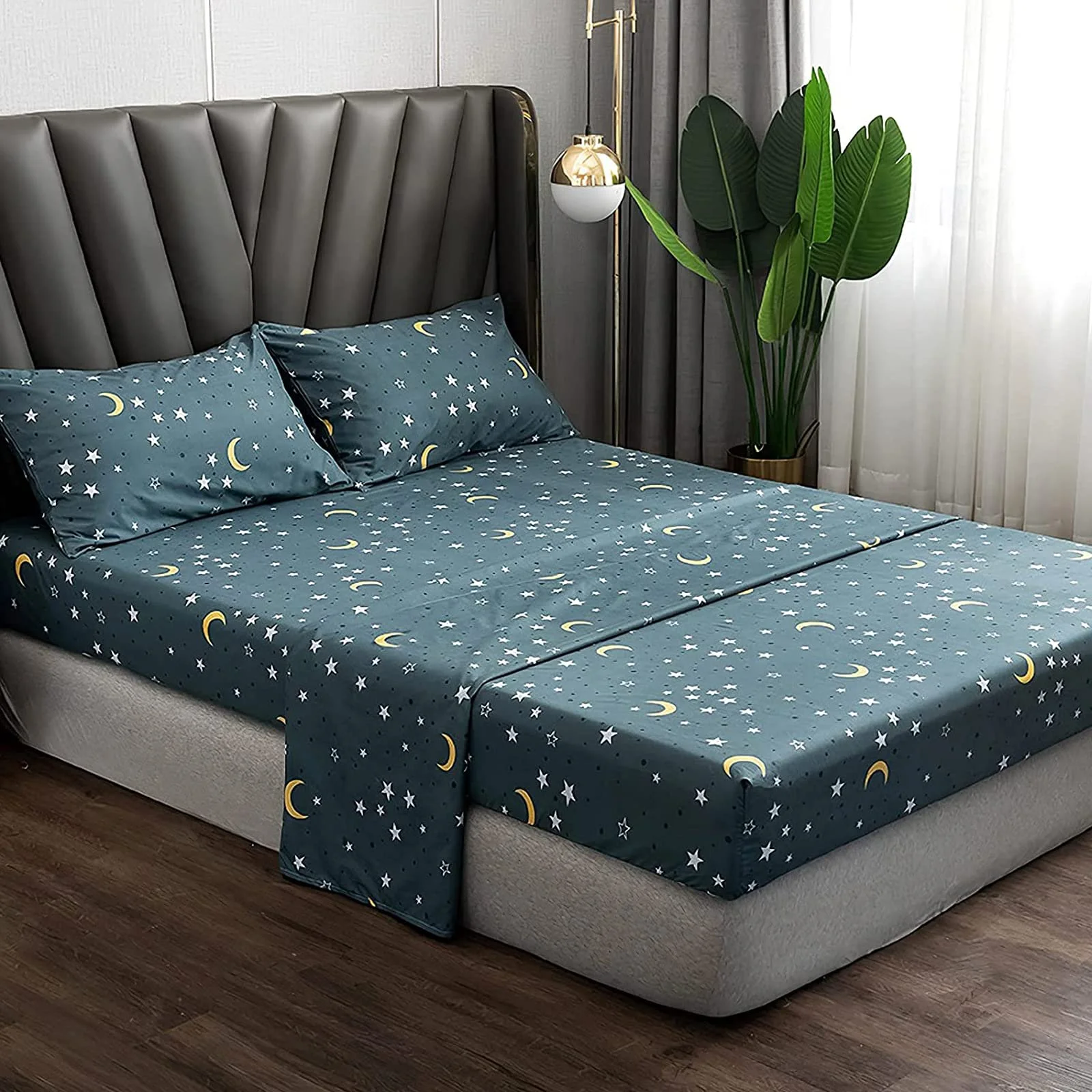 Простыня на резинке Chickwin 120 x 200 см, для односпальной кровати, 100% микрофибра, фото №9