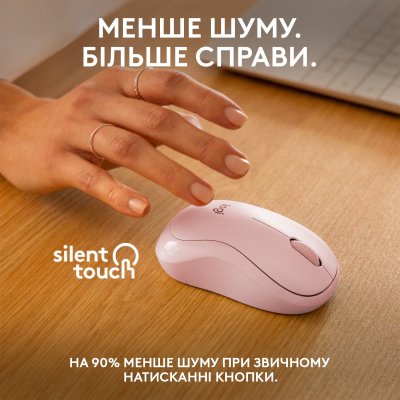 Мышка Logitech M240 Silent Bluetooth Rose (910-007121), фото №4 Мышка Logitech M240 Silent Bluetooth Rose (910-007121), фото №4