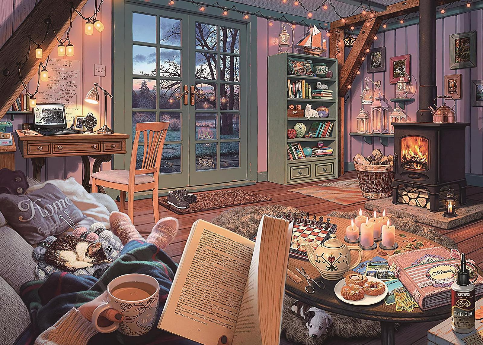 Пазл Warm Home 1000 елементів 70 x 50 см для дорослих та дітей, фото №1 Пазл Warm Home 1000 елементів 70 x 50 см для дорослих та дітей, фото №1