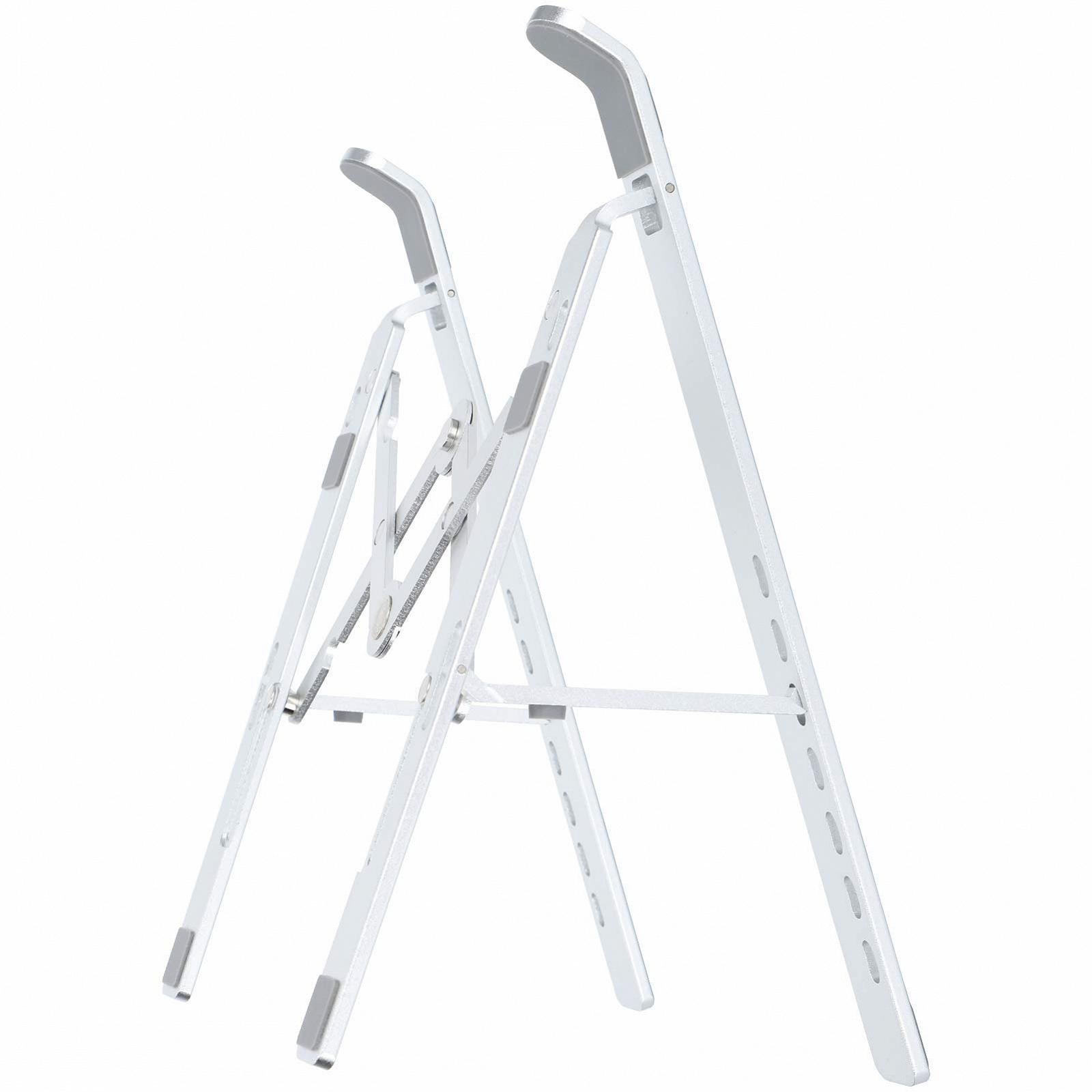 Подставка для ноутбука складная, алюминиевый сплав, подставка для компьютера с силиконовыми накладками, эргономичный держатель для ноутбука высотой до 156 дюймов, совместимая, фото №2 Подставка для ноутбука складная, алюминиевый сплав, подставка для компьютера с силиконовыми накладками, эргономичный держатель для ноутбука высотой до 156 дюймов, совместимая, фото №2