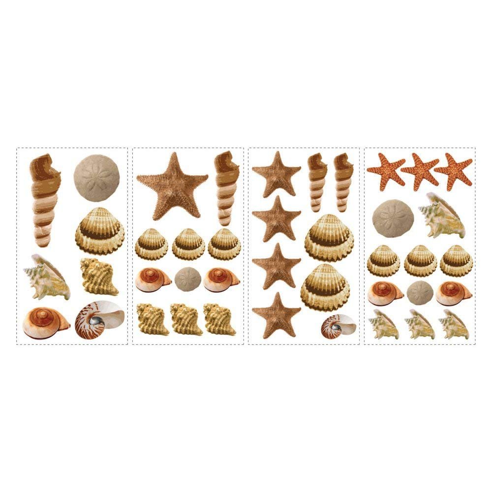 Наклейки на стену RoomMates Sea Shells Многоразовые, фото №4