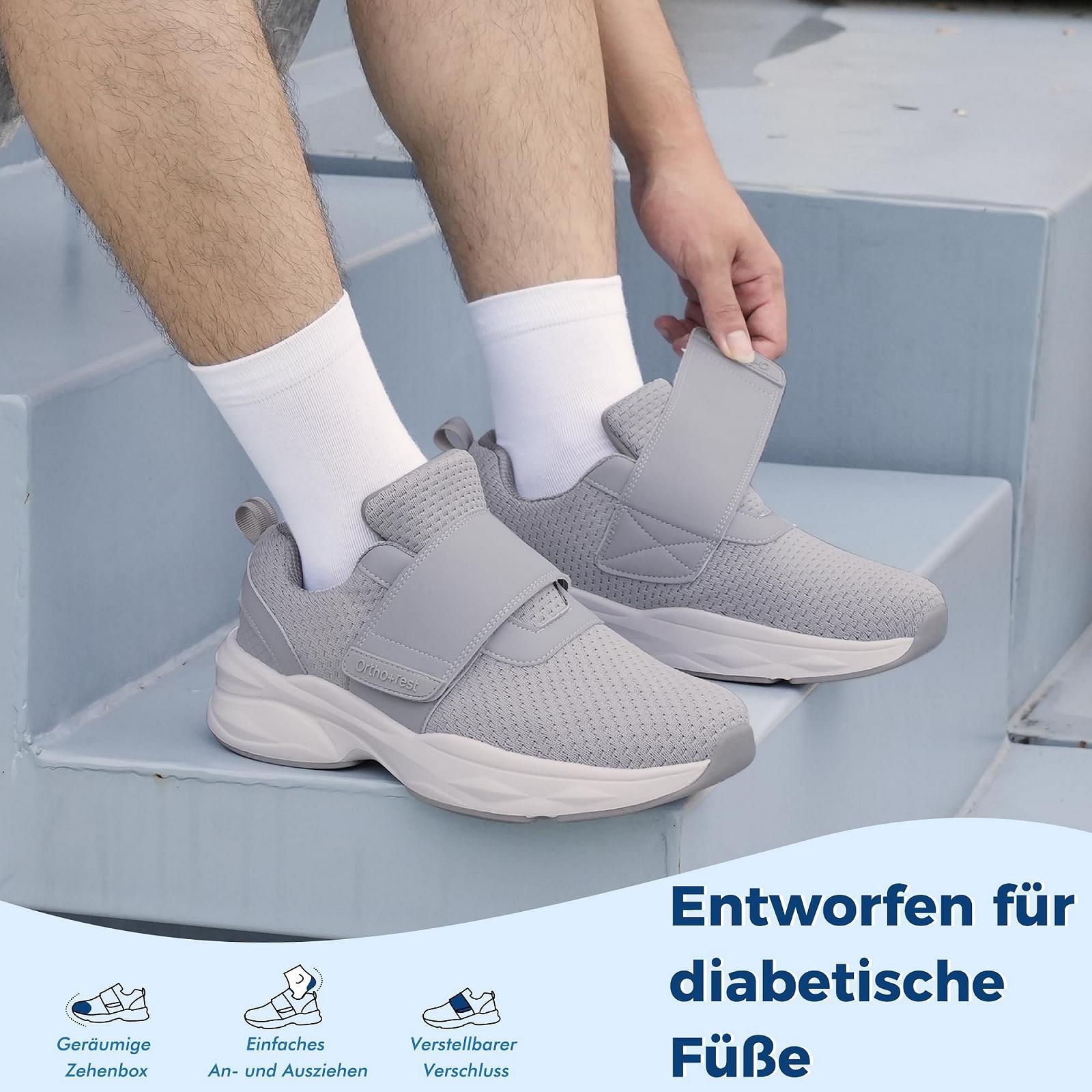Мужские кроссовки Ortho+rest для диабетиков, отечные ноги, поддержка свода стопы, ортопедические, фото №8