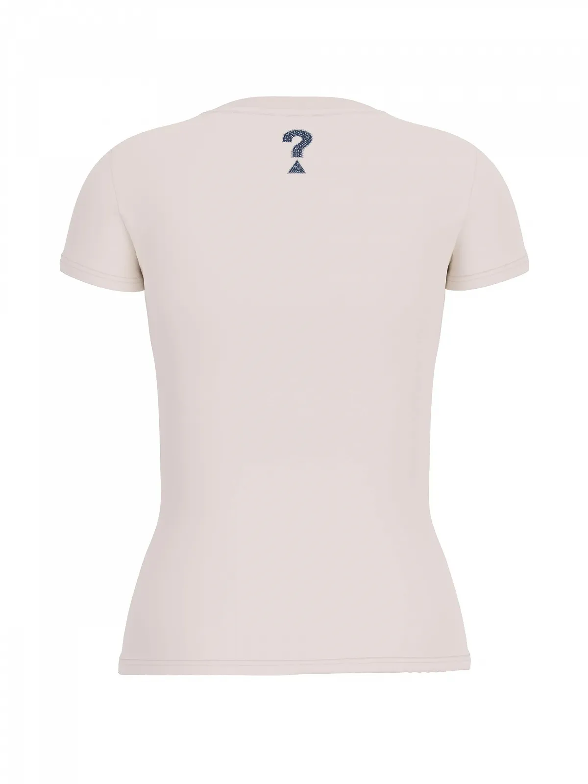 Футболка GUESS Eco Short Sleeve Roses Triangle Tee, кремово-біла, маленька, фото №5