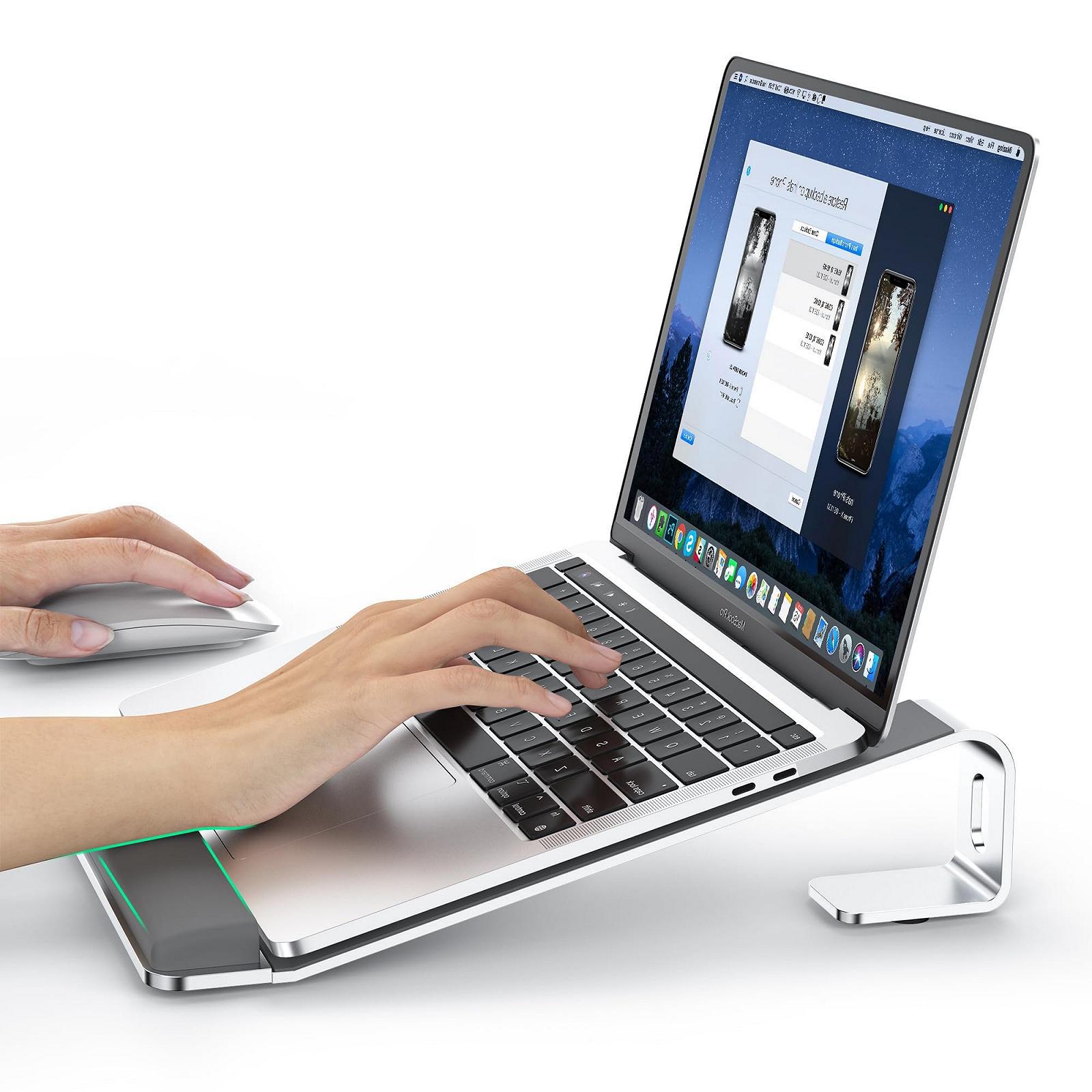 Подставка для ноутбука с поддержкой запястья, эргономичная съемная подставка для ноутбука, для MacBook Air Pro, HP, Dell, XPS, HP, фото №1