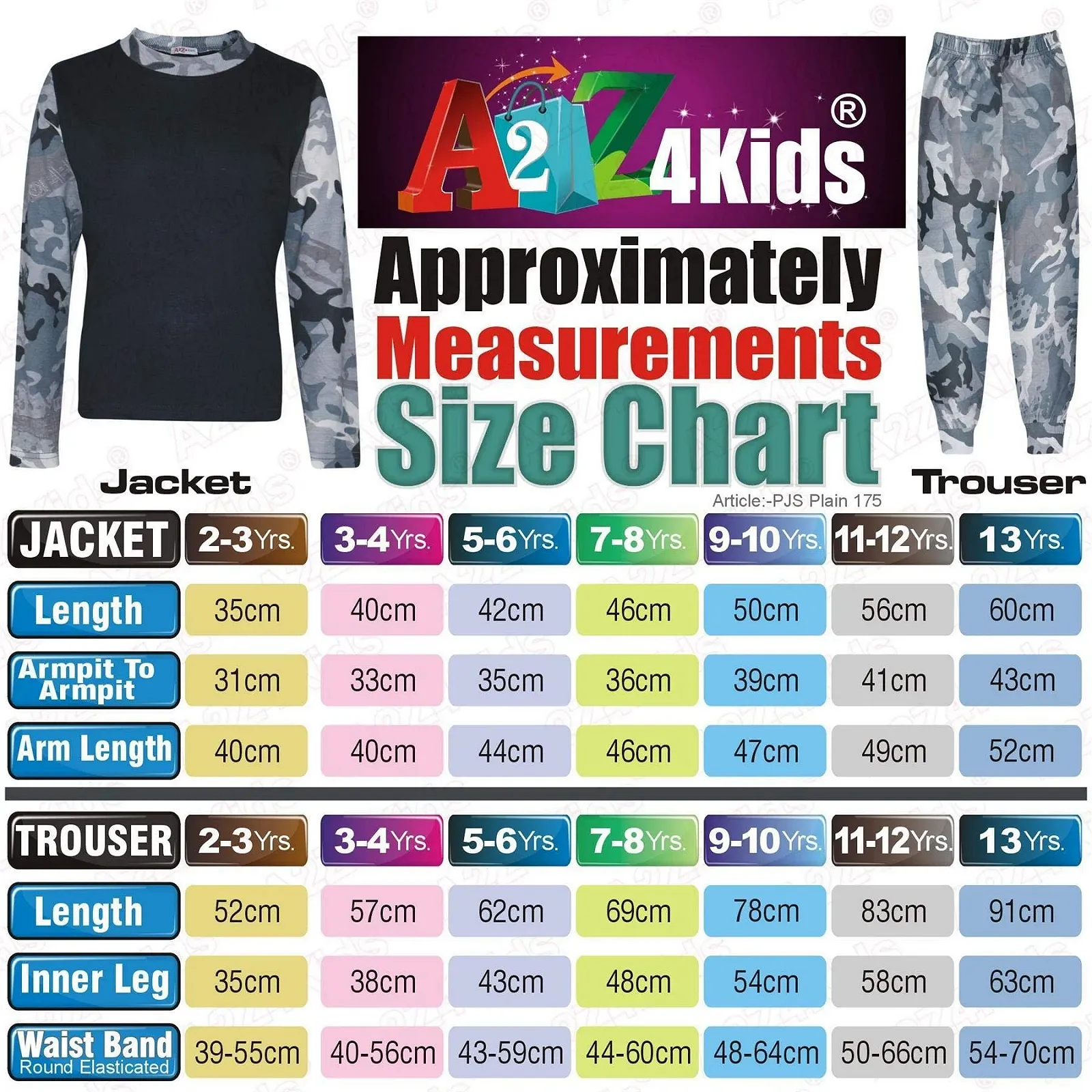 Пижама A2Z 4 Kids Детская Контрастный Цвет Однотонная Стильная для Мальчиков, фото №6